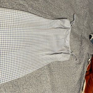 Blue plaid dress